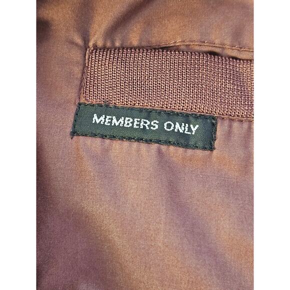 Members Only Vintage Unisex 80s Retro Racer Bomber Jacket Size 42 Large - Picture 7 of 13